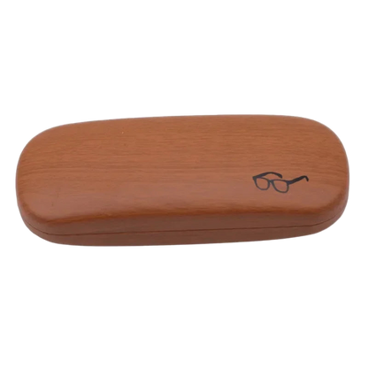 Wood Grain Glasses Case