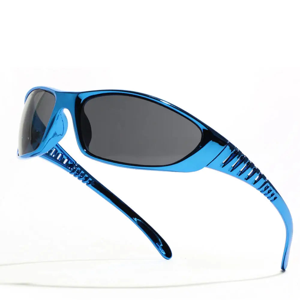 Y2K Silver Sunglasses – Futuristic Hollow Out Trend