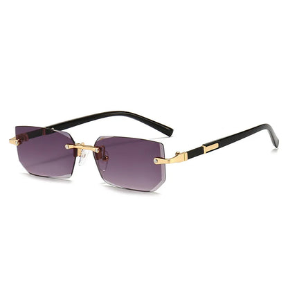 Fashion Rimless Square Sunglasses