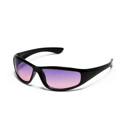 Y2K Silver Sunglasses – Futuristic Hollow Out Trend