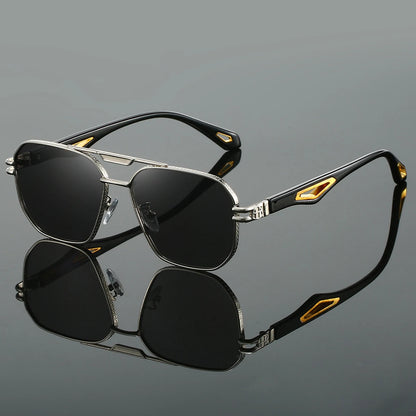 Vintage Classic Double Bridge Gradient Sunglasses