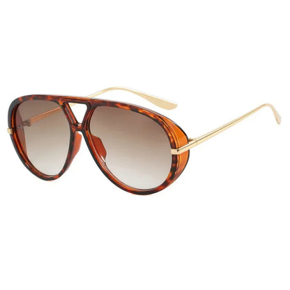 Bold Oversized Yellow Lens Sunglasses