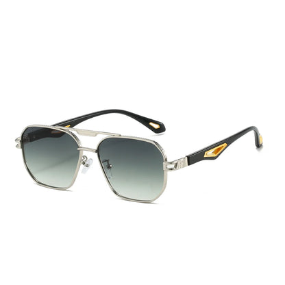 Vintage Classic Double Bridge Gradient Sunglasses