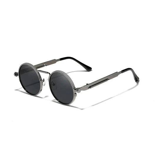 Vintage Round Metal Frame Sunglasses